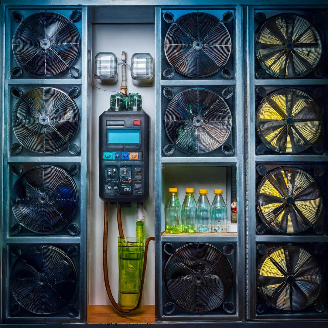 Grow room fans, filters, and controllers for climate control