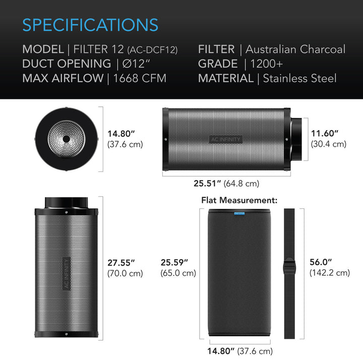 Carbon Filters by AC Infinity – Australian Charcoal
