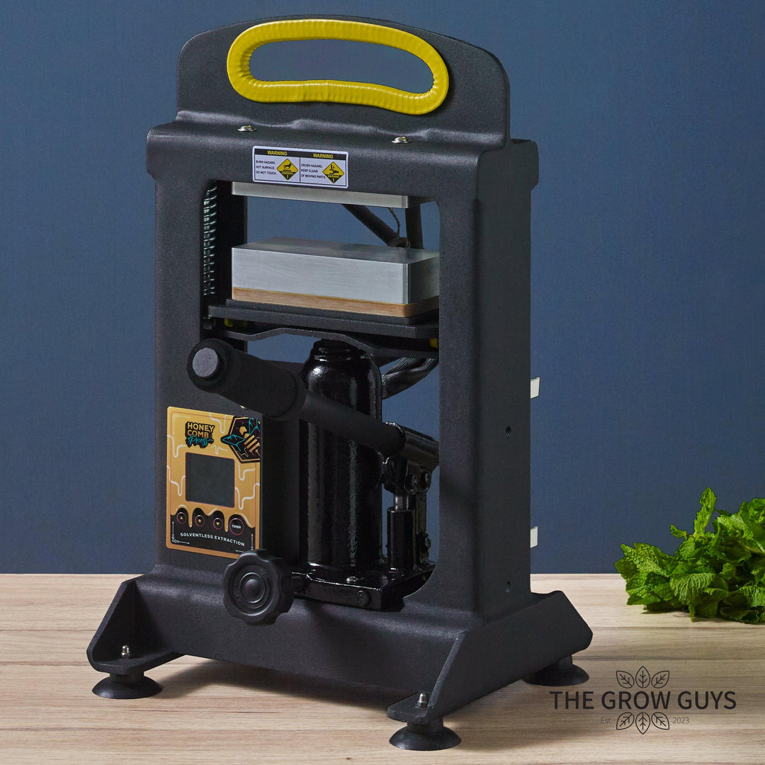 HC7 hydraulic rosin press by Honeycomb Press (Optional Stand) - 7-Ton