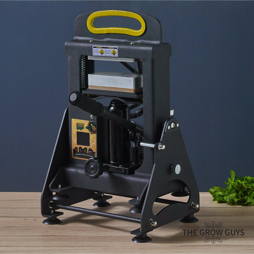 HC7 hydraulic rosin press by Honeycomb Press (Optional Stand) - 7-Ton