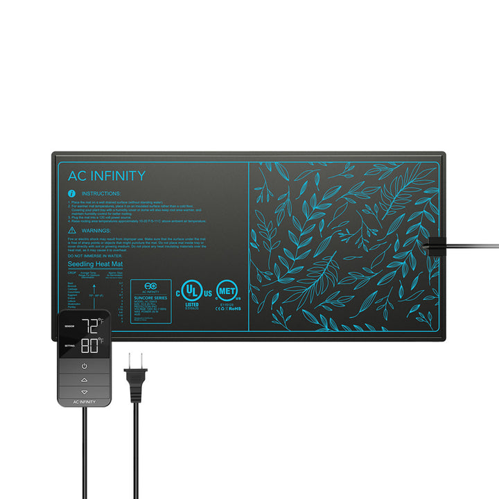 SUNCORE H3 by AC Infinity – Seedling Heat Mat + Controller