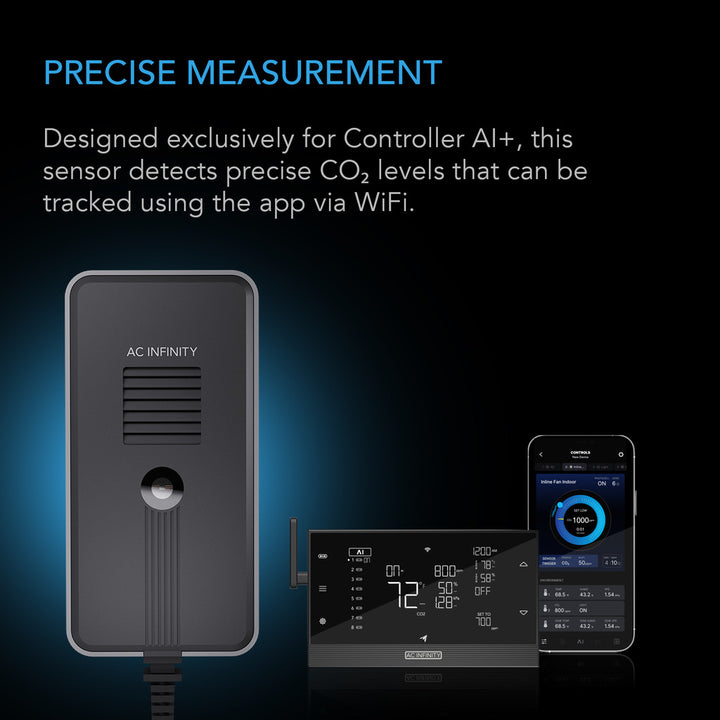 CO₂ + Light Sensor for Controller AI+ by AC Infinity – Smart Grow Optimiser