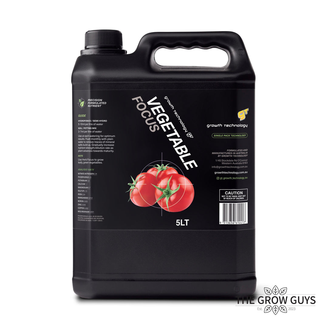 Vegetable Focus by Growth Technology – High-Yield Nutrient for Tomatoes & Cucumbers