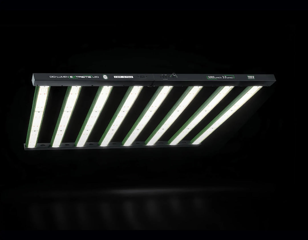 Extreme 1000W LED Grow Light by Digi-Lumen — 8-Bar Bi-Fold Full Spectrum