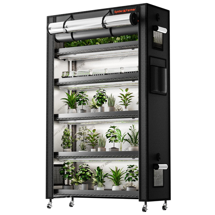 SF-Plantstand230 by Spider Farmer - 6-tier indoor plant stand with integrated grow lights