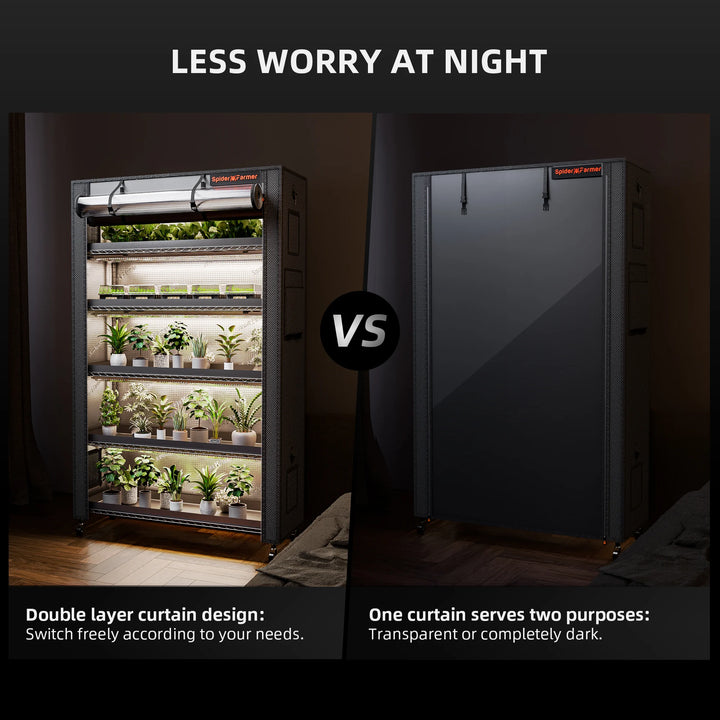 SF-Plantstand230 by Spider Farmer - 6-tier indoor plant stand with integrated grow lights