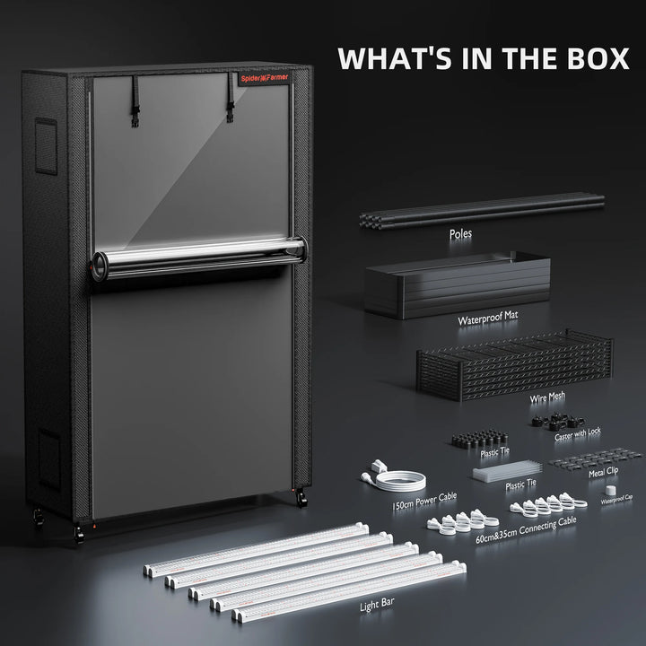 SF-Plantstand230 by Spider Farmer - 6-tier indoor plant stand with integrated grow lights