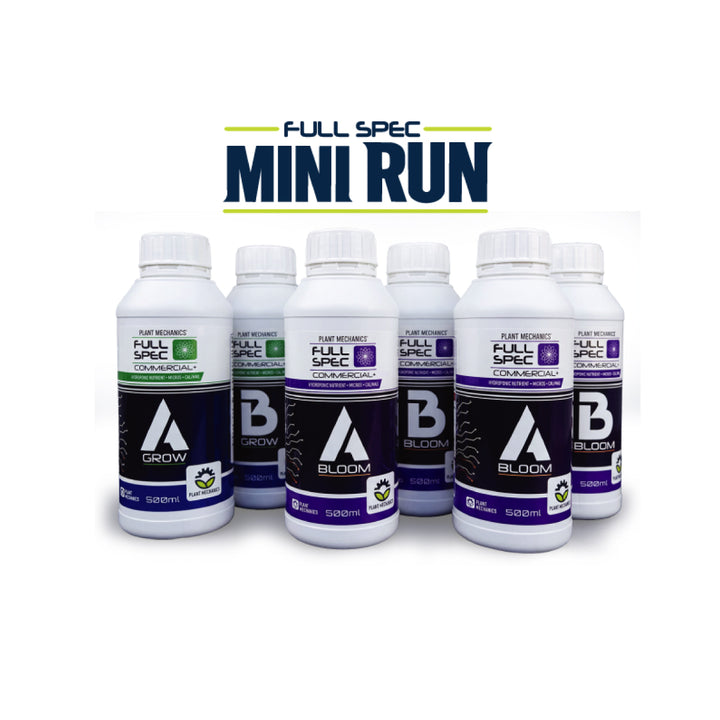 Full Spec Mini Run Kit by Plant Mechanics — Grow & Bloom Nutrient Starter Pack