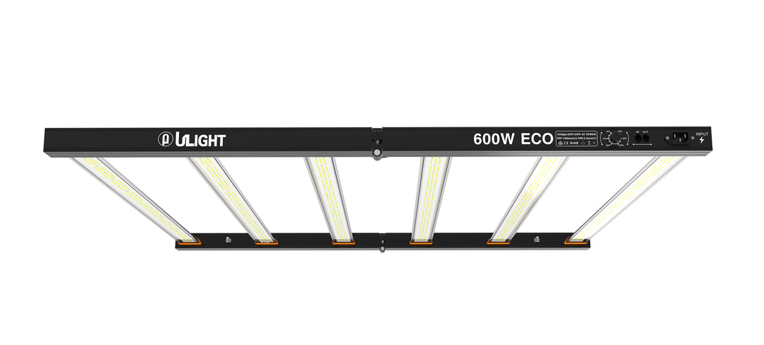 600W ECO LED Grow Light by ULight — Samsung Diodes, IP65 Full Spectrum, Dimmable