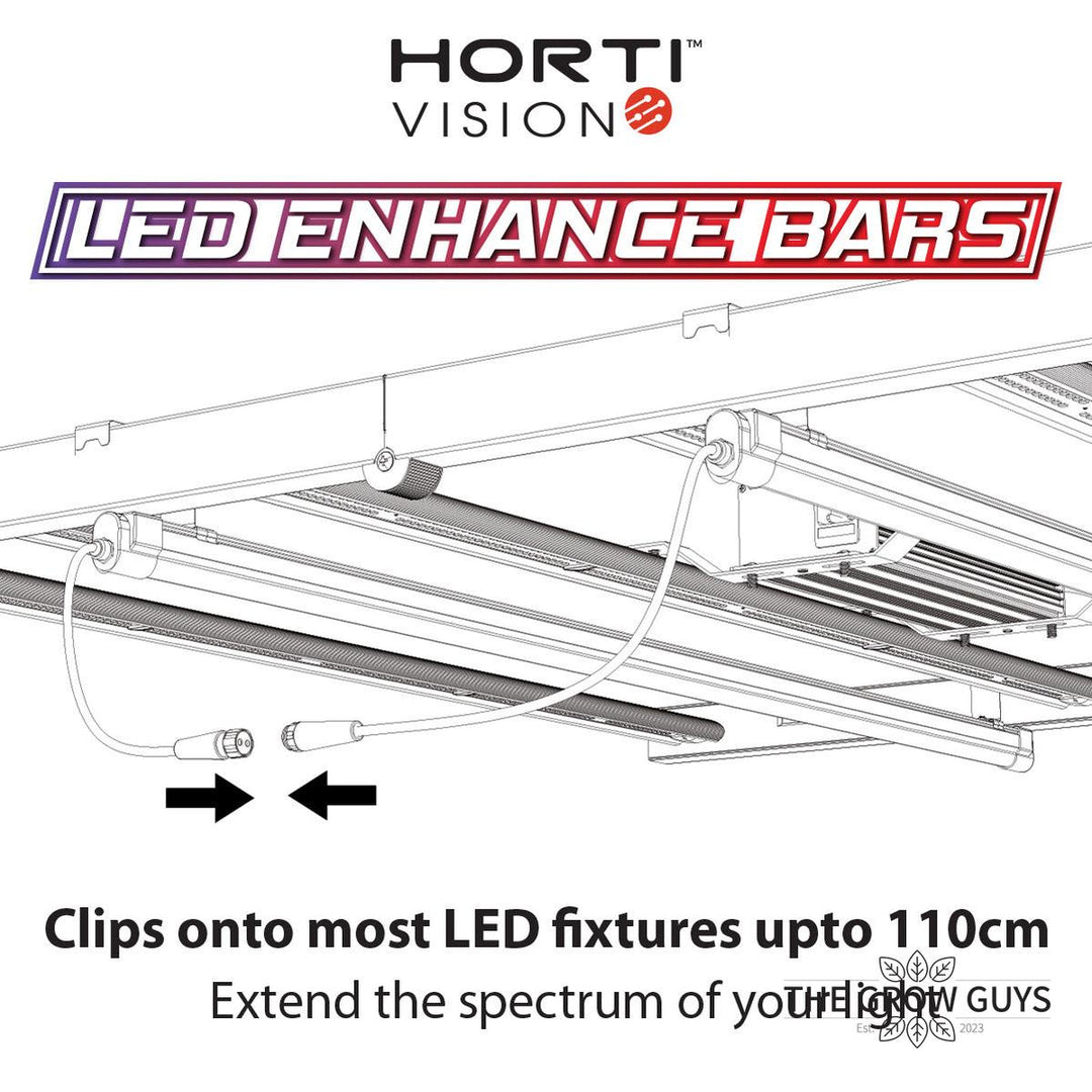 50W LED Enhance Bars by Hortivision - spectrum booster bars for LED grow lights