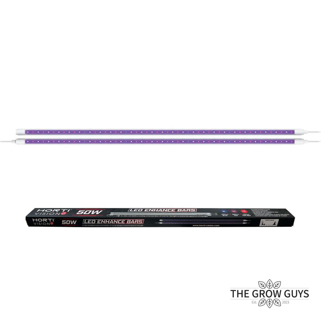 50W LED Enhance Bars by Hortivision - spectrum booster bars for LED grow lights
