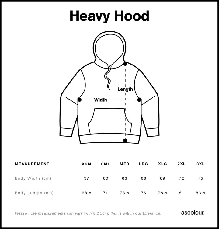 Built by Growers Heavy Hood by The Grow Guys — Premium 400 GSM Oversized Black Pullover Hoodie