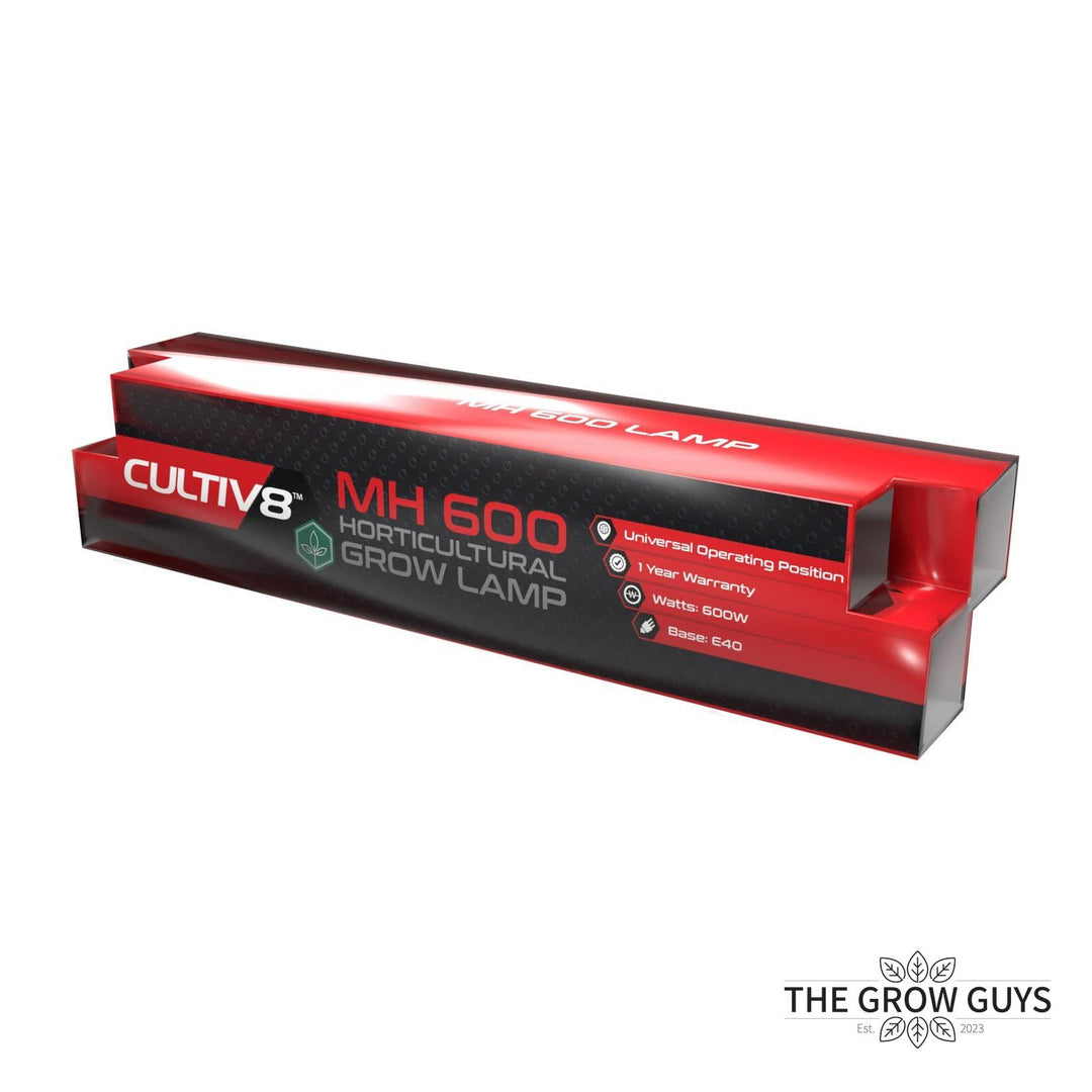 600W Metal Halide Retro Lamp by Cultiv8 — Veg Spectrum, Runs on HPS Ballast