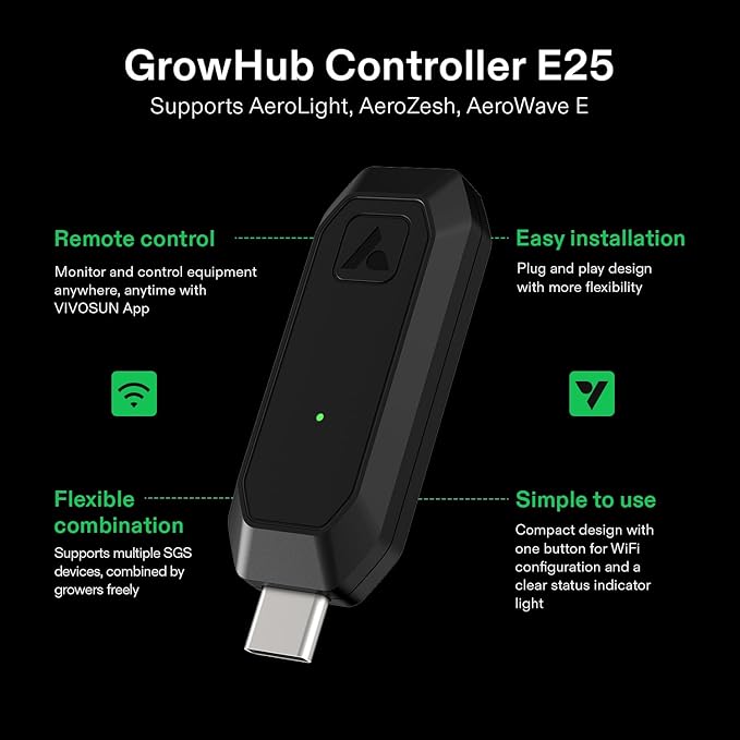 GrowHub E25 Controller by Vivosun – Smart Expansion Port for E42/E42A