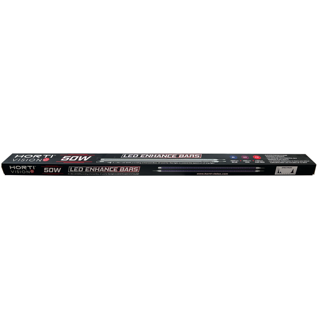 50W LED Enhance Bars by Hortivision - spectrum booster bars for LED grow lights