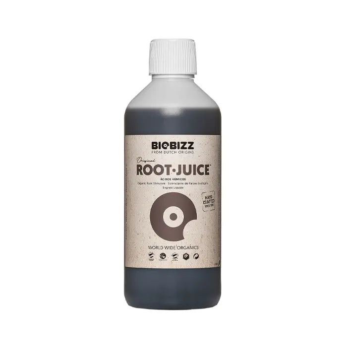 Root-Juice by BioBizz — organic humic acid and seaweed root stimulant, 500ml bottle