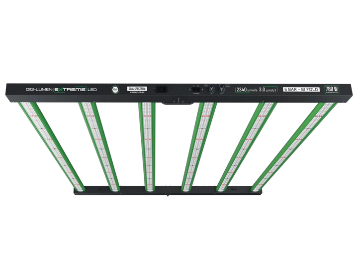 Extreme 780W Dual Spectrum LED Grow Light by Digi-Lumen — 6-Bar Bi-Fold UV + Far-Red