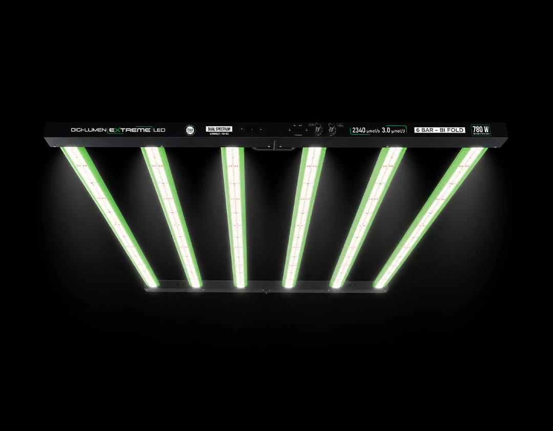 Extreme 780W Dual Spectrum LED Grow Light by Digi-Lumen — 6-Bar Bi-Fold UV + Far-Red