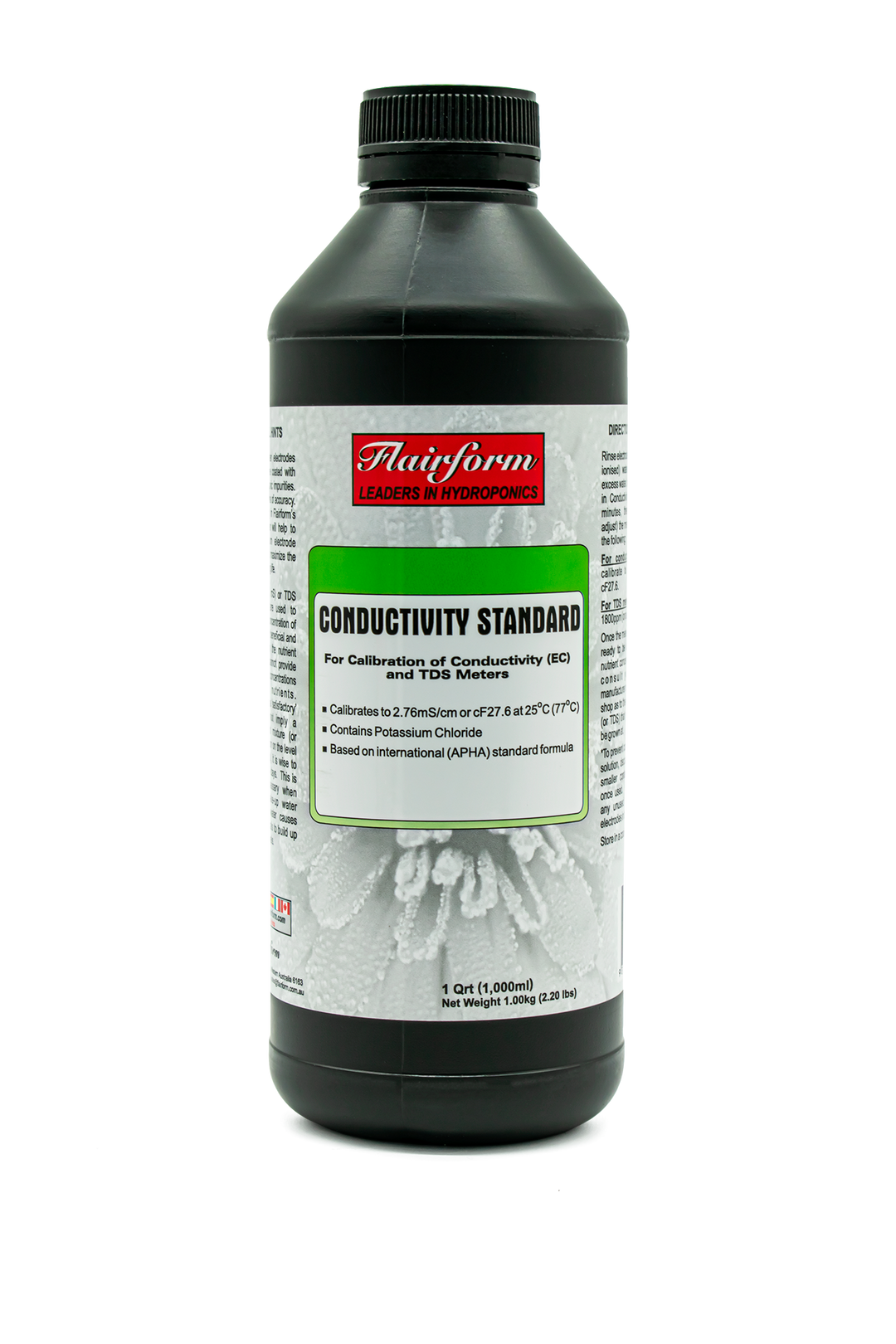 Conductivity Standard by Flairform — 2.76 EC Calibration Solution for EC, cF & TDS Meters