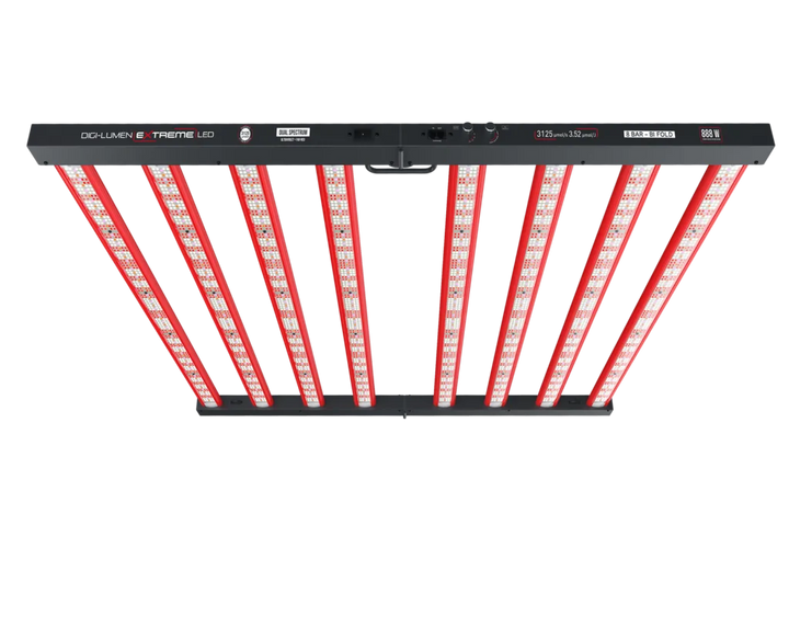 888W Extreme LED Grow Light by Digi-Lumen — 8-Bar UV + Far-Red Fixture