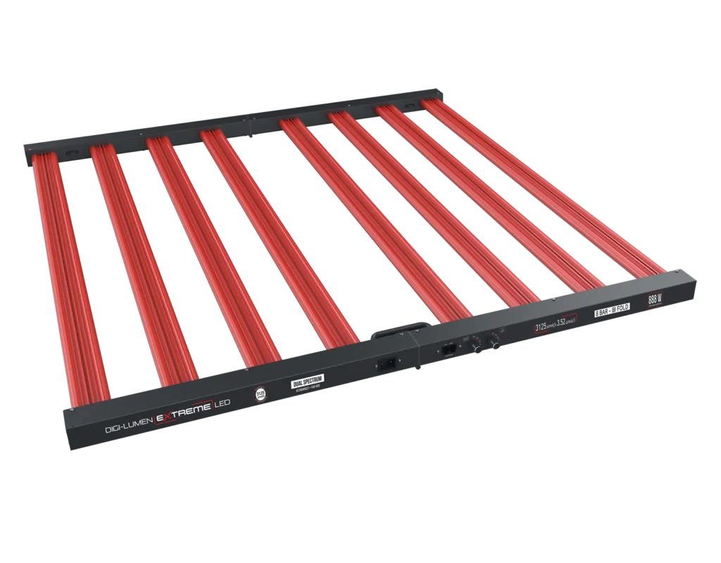 888W Extreme LED Grow Light by Digi-Lumen — 8-Bar UV + Far-Red Fixture