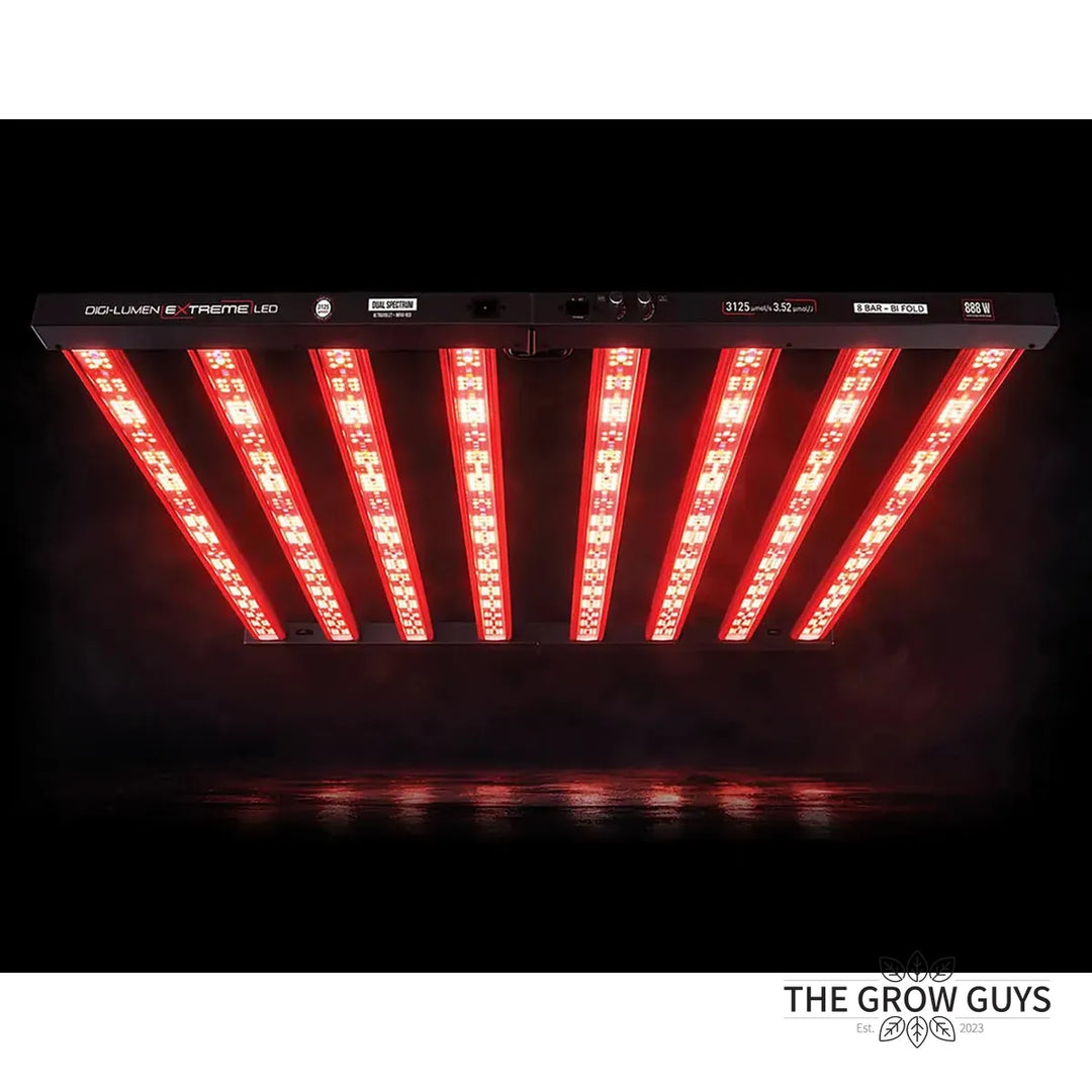 888W Extreme LED Grow Light by Digi-Lumen — 8-Bar UV + Far-Red Fixture