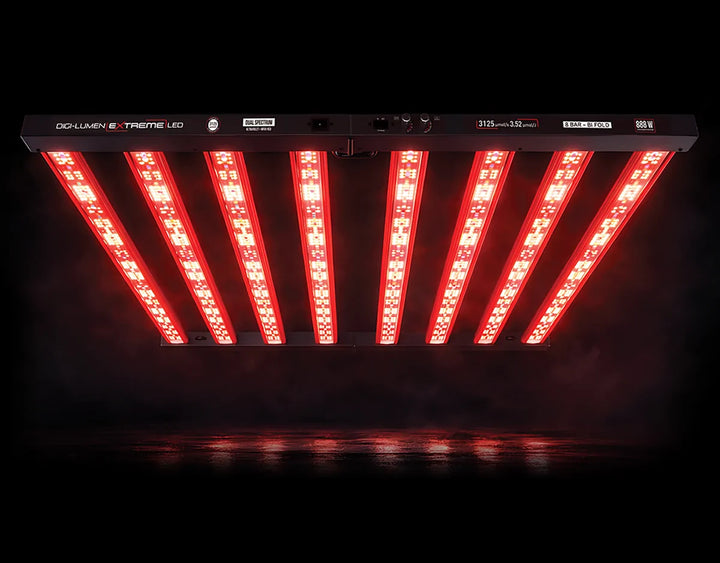 888W Extreme LED Grow Light by Digi-Lumen — 8-Bar UV + Far-Red Fixture