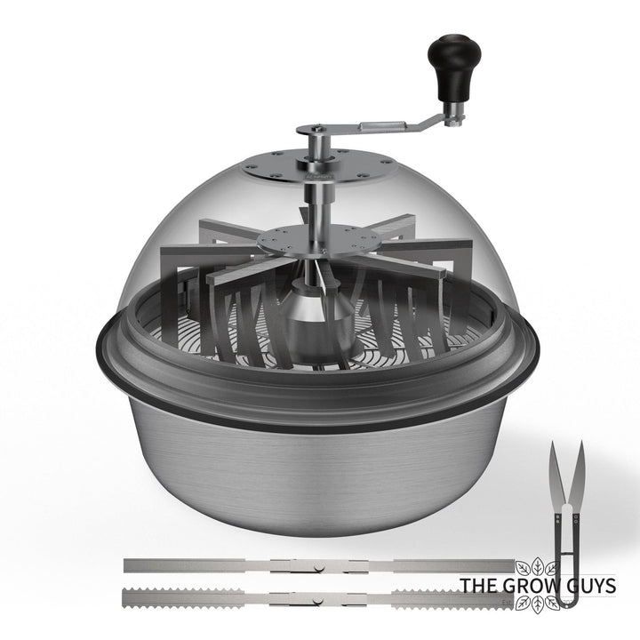 AC Infinity Bud Bowl Trimmer 16" — Manual Spin Cut with Silicone Curtains, Wet and Dry Blades