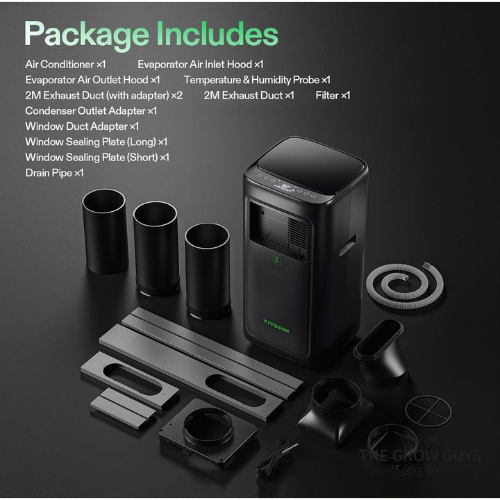 AeroLush C08 Smart Air Conditioner by VIVOSUN - 8000BTU 4-in-1 Climate Commander