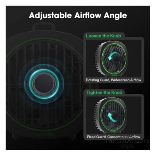 AeroWave D4 Clip Fan by Vivosun — 4" Grow Tent Circulation Fan