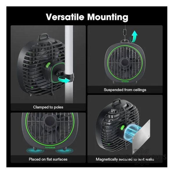 AeroWave D4 Clip Fan by Vivosun — 4" Grow Tent Circulation Fan