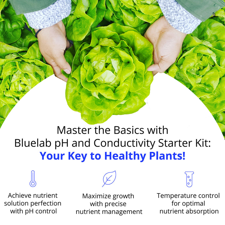pH & Conductivity Starter Pack by Bluelab — Complete pH, EC & Temperature Testing Kit