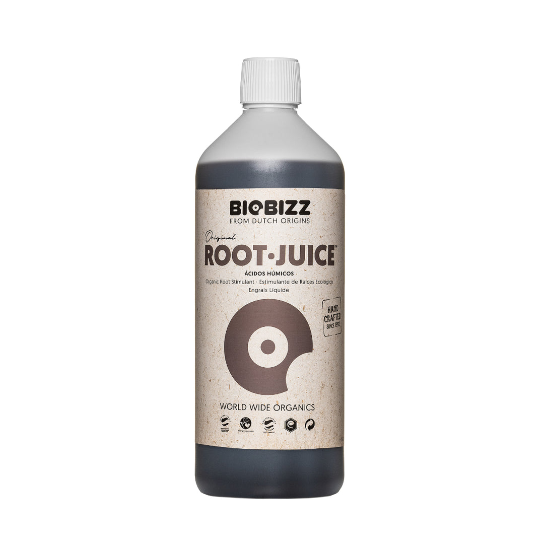 Root-Juice by BioBizz — organic humic acid and seaweed root stimulant, 1L bottle