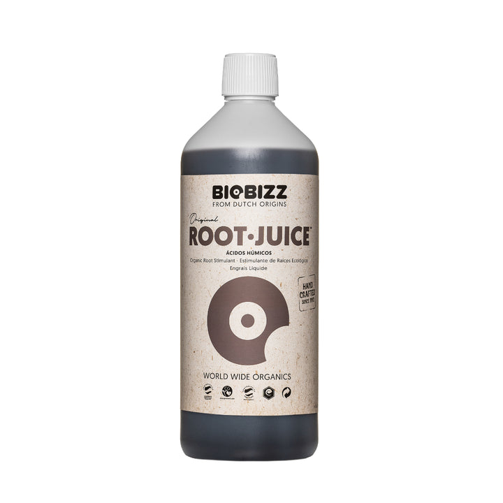 Root-Juice by BioBizz — organic humic acid and seaweed root stimulant, 1L bottle