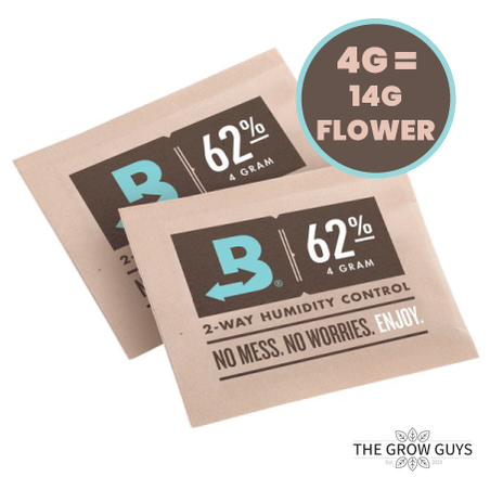 Boveda 62% RH Humidity Control Packs — Size 4g | Terpene Shield for Small Containers
