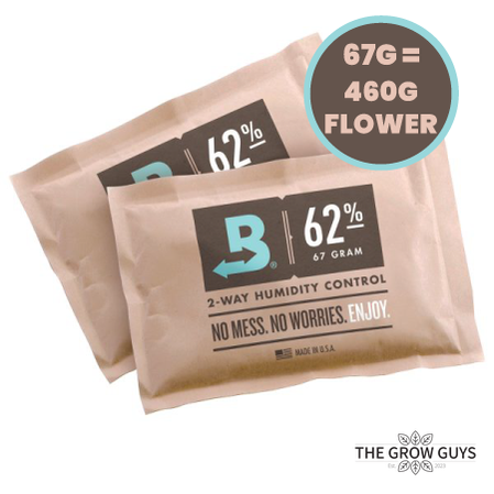 Boveda 62% RH Humidity Control Packs — Size 67g | Terpene Shield for Small Containers