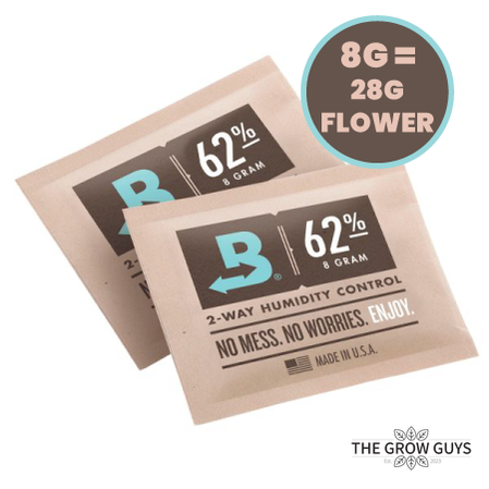 Boveda 62% RH Humidity Control Packs — Size 8g | Terpene Shield for Small Containers