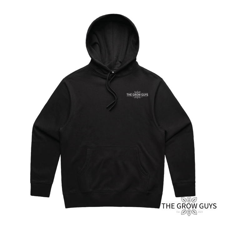 Built by Growers Heavy Hood by The Grow Guys — Premium 400 GSM Oversized Black Pullover Hoodie