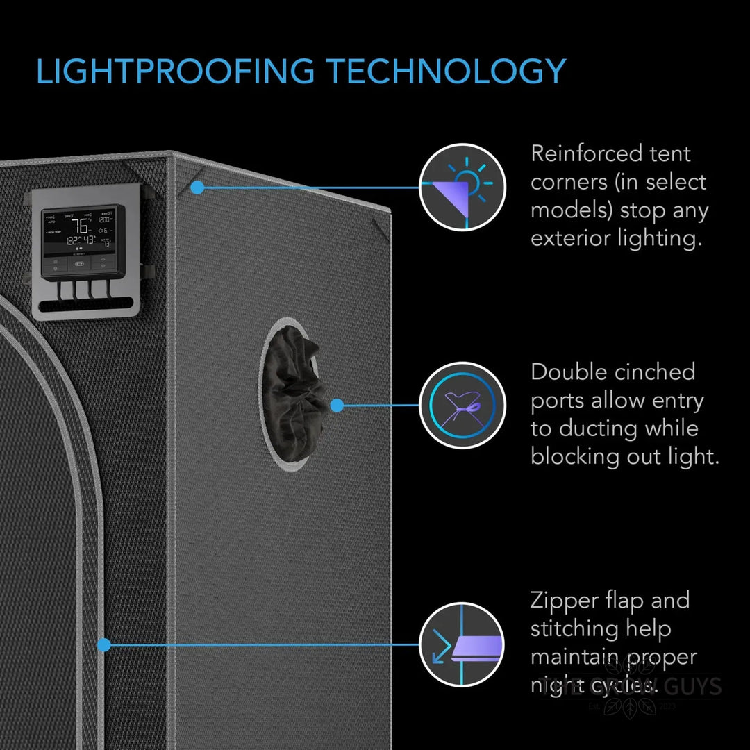 CLOUDLAB 894 by AC Infinity — 240×120×200cm 2000D Diamond Mylar Grow Tent