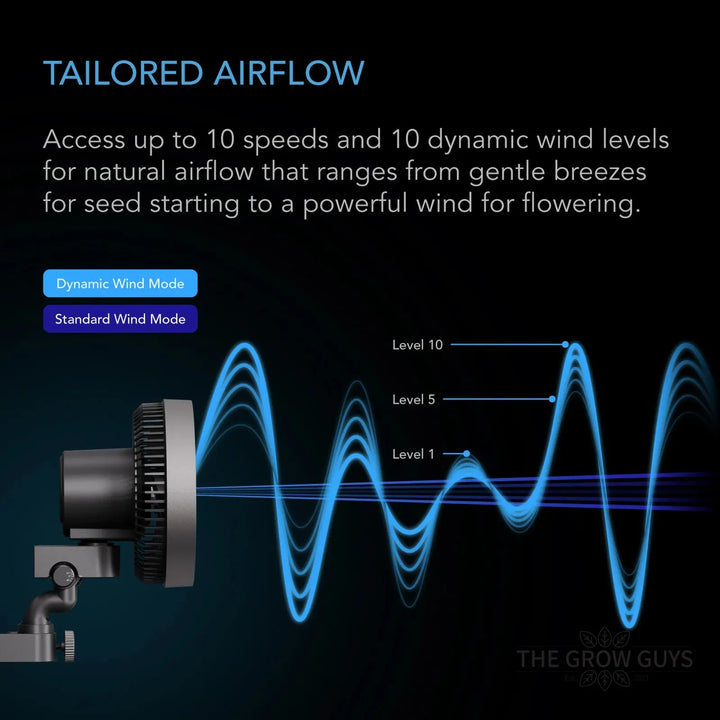 CLOUDRAY S Series Clip Fan by AC Infinity — 10-Speed EC Motor Fan with UIS App Control