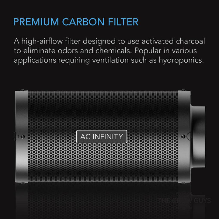 Carbon Filters by AC Infinity — Australian RC412 Charcoal, 4 to 12 Inch