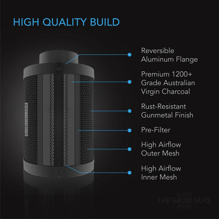Carbon Filters by AC Infinity — Australian RC412 Charcoal, 4 to 12 Inch