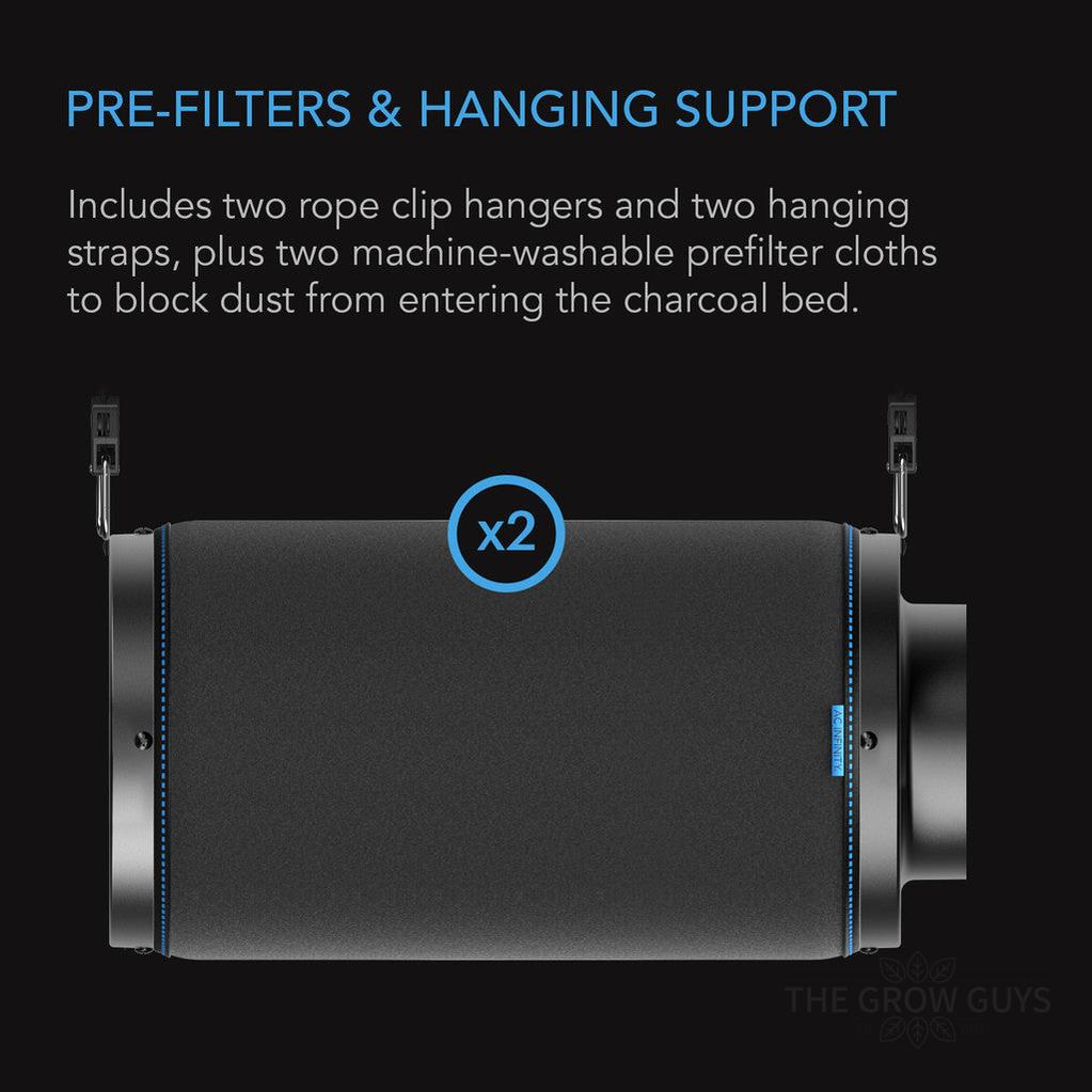 Carbon Filters by AC Infinity — Australian RC412 Charcoal, 4 to 12 Inch