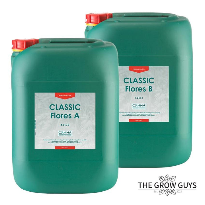 Classic Flores A&B Set by Canna — Inert Run-to-Waste Bloom Nutrient