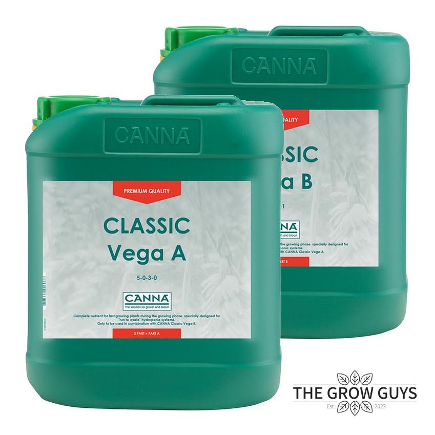 Classic Vega A&B Set by Canna — Inert Run-to-Waste Veg Nutrient