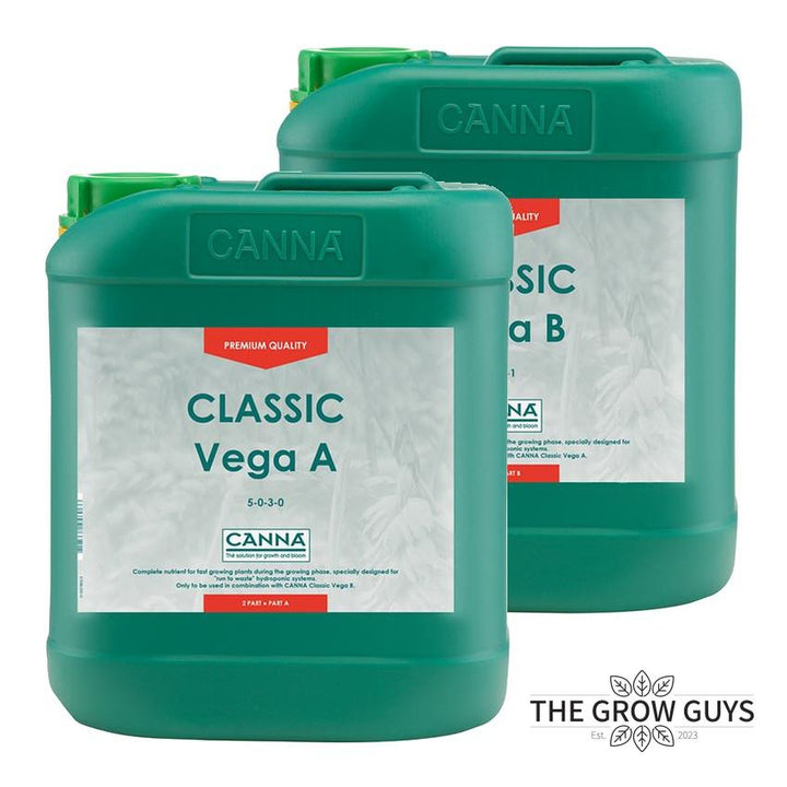 Classic Vega A&B Set by Canna — Inert Run-to-Waste Veg Nutrient