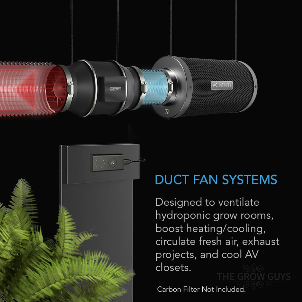 Cloudline Pro S Inline Duct Fans by AC Infinity — EC Motor, 10-Speed Controller