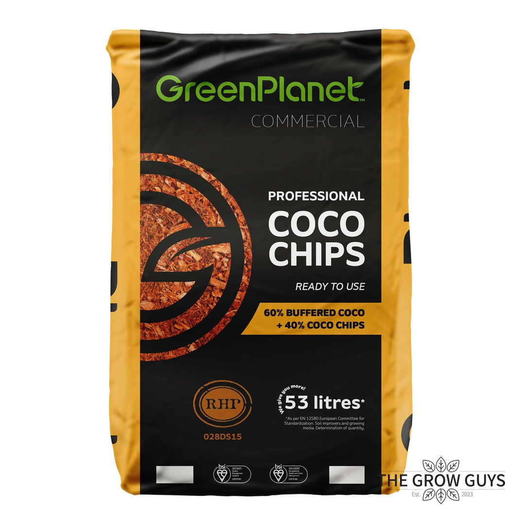 Coco 60/40 Chips by Green Planet — Buffered RHP Coco & Chip Blend, 53L