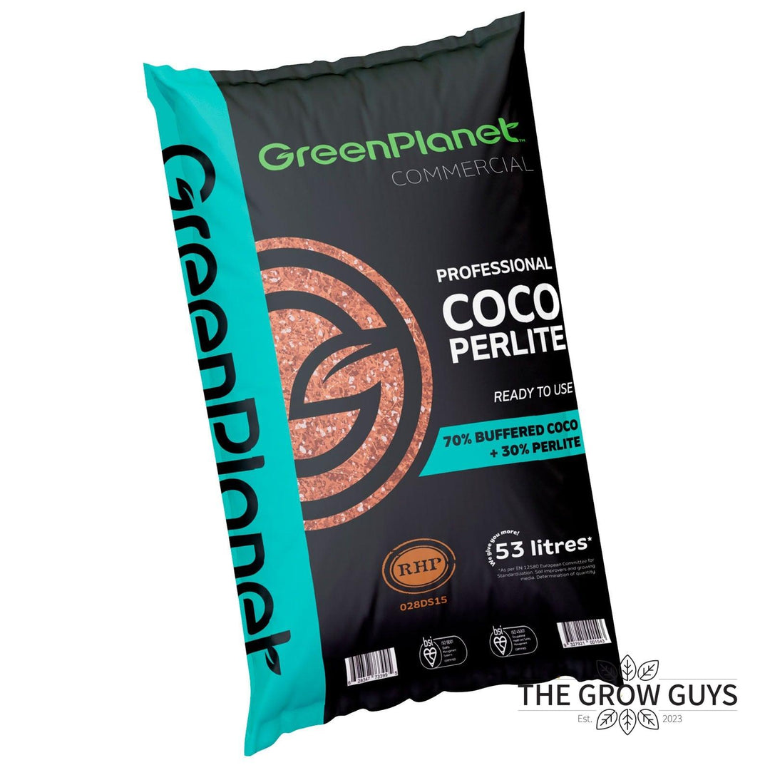 Coco 70/30 Perlite by Green Planet — Buffered RHP-Certified Coco & Perlite Mix, 53L