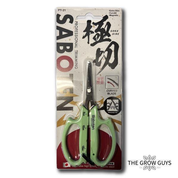 Curved Blade Trimming Scissors PT-21 by Saboten — Japanese Auto-Opening Magnetic Trim Tool